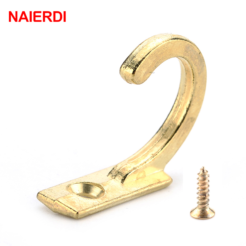Furniture Hardware Locks - NAIERDI-작은 골동품 벽걸이 후크 10 개,