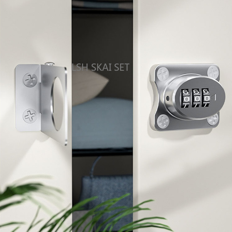 1PC 실내 안전 비밀번호 잠금 장치 실내 서랍 잠금  - Furniture Hardware Locks 리뷰 및 가격