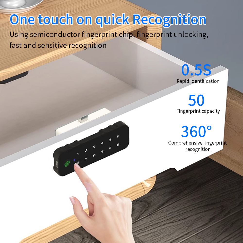 Tuya 블루투스 스마트 우드 캐비닛 지문 잠금 앱 원 - Furniture Hardware Locks 리뷰 및 가격