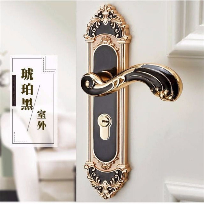 유럽 ​​스타일 무음 방문 손잡이 패션 인테리어 도어  - Furniture Hardware Locks 리뷰 및 가격