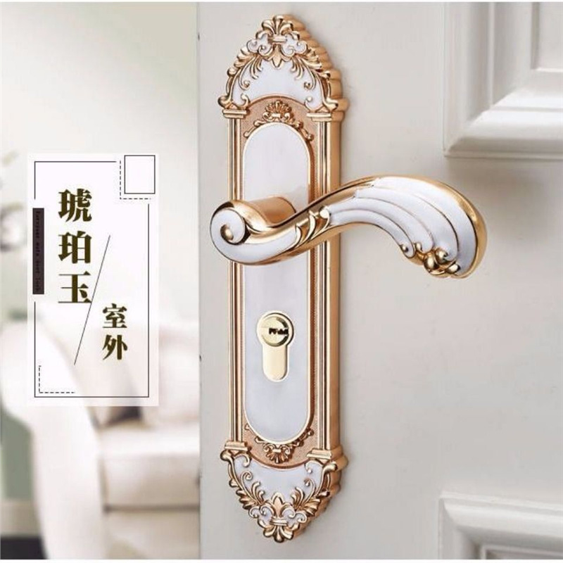 유럽 ​​스타일 무음 방문 손잡이 패션 인테리어 도어  - Furniture Hardware Locks 리뷰 및 가격