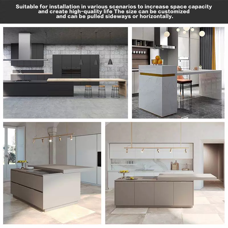 전동 사이드 풀 트랙 오픈 키친 스마트 텔레스코픽 확장 - Furniture Hardware China 리뷰 및 가격