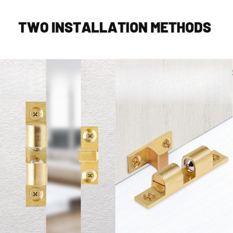 3/6pcs 캐비닛 옷장 도어 볼 캐치, 황동 더블 롤 - Furniture Hardware Locks 리뷰 및 가격