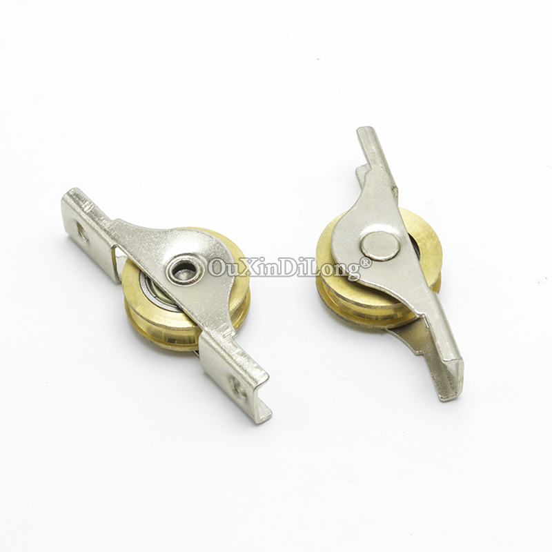 새로운 10PCS 슬라이딩 도어 롤러 캐비닛 구리 휠  - Brand Hardware Furniture 리뷰 및 가격