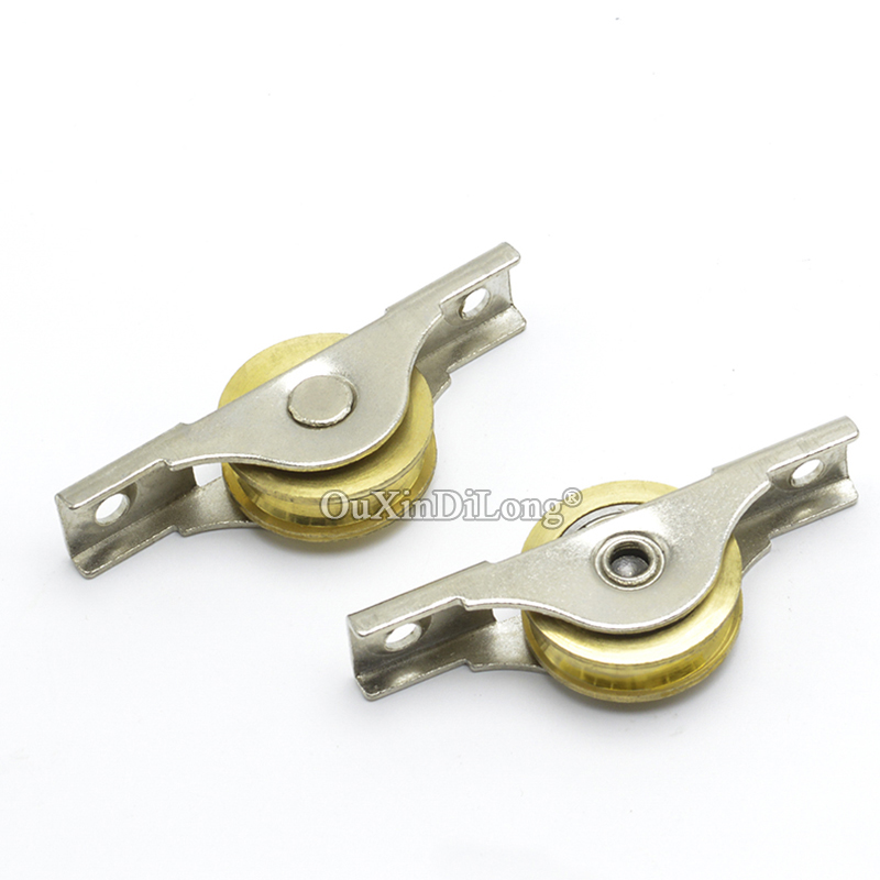 새로운 10PCS 슬라이딩 도어 롤러 캐비닛 구리 휠  - Brand Hardware Furniture 리뷰 및 가격
