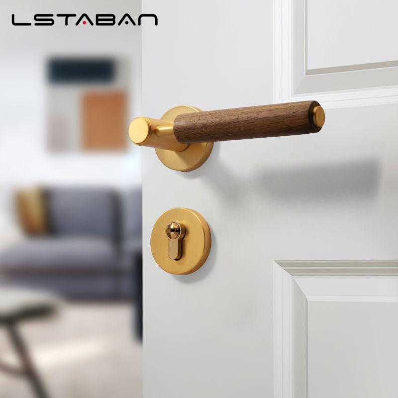 분할 음소거 도난 방지 도어 잠금 북유럽 수제 호두 나 - Furniture Hardware Locks 리뷰 및 가격
