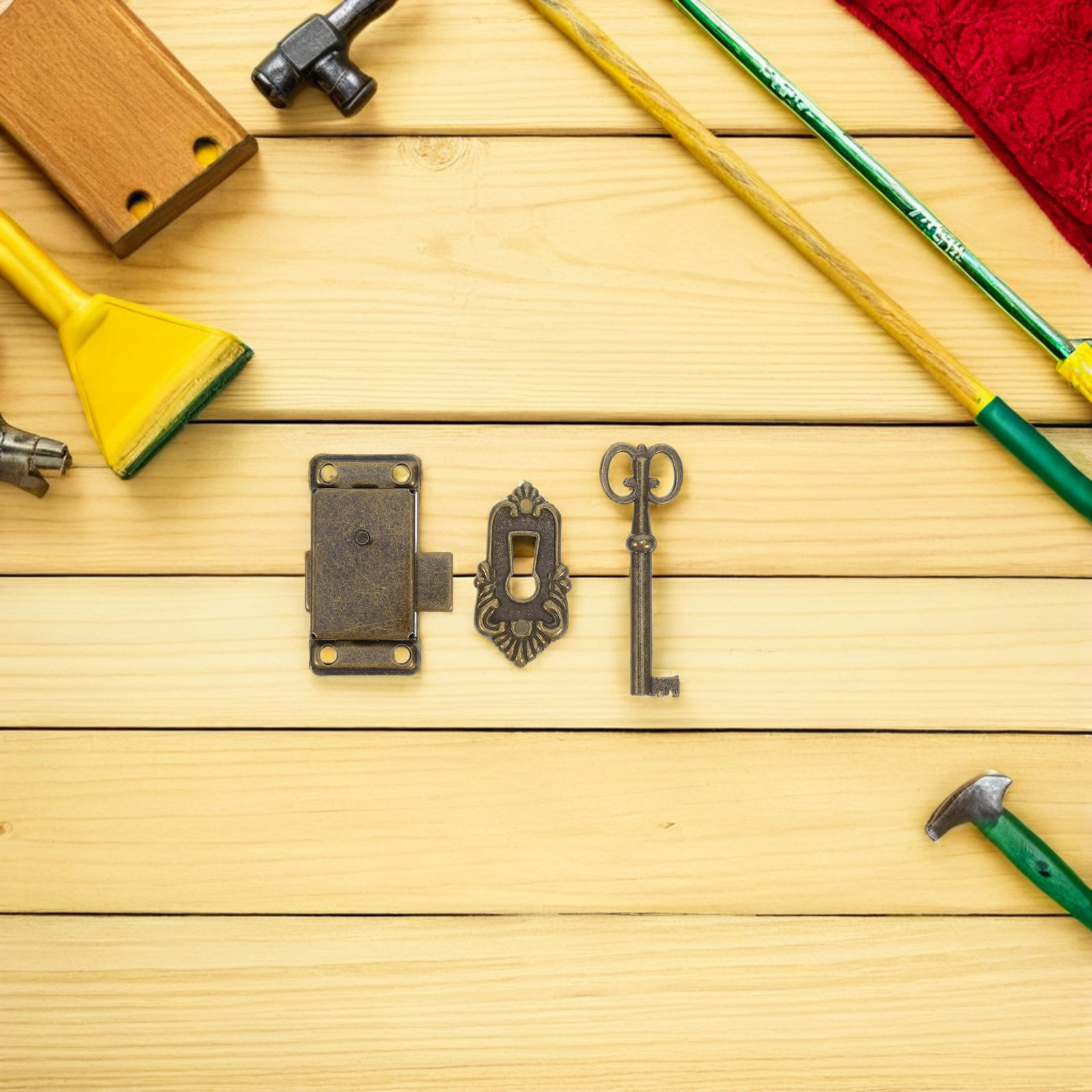 4세트 가구 캐비닛 잠금장치 철제 레트로 빈티지 찬장  - Furniture Hardware Locks 리뷰 및 가격