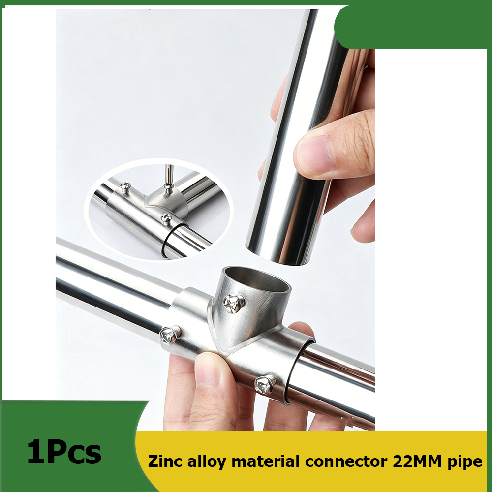 1PCS 새로운 아연 합금 소재 커넥터 22MM 파이프 - Furniture Hardware Material 리뷰 및 가격