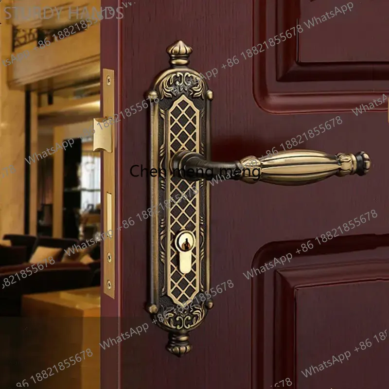 고급 순수 구리 도어락 무소음 보안 도어락 실내 침실  - Furniture Grade Hardware 리뷰 및 가격