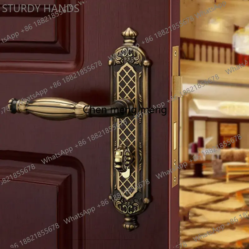 고급 순수 구리 도어락 무소음 보안 도어락 실내 침실  - Furniture Grade Hardware 리뷰 및 가격