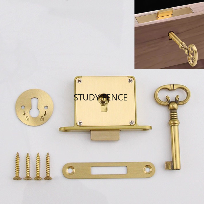 1개 앤티크 메탈 서랍 잠금장치 와인 캐비닛 도어 잠금 - Furniture Hardware Locks 리뷰 및 가격